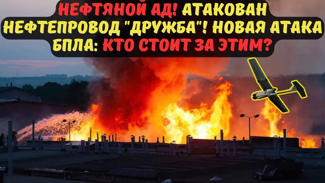 НЕФТЯНОЙ АД! АТАКОВАН НЕФТЕПРОВОД "ДРУЖБА" НОВАЯ АТАКА БПЛА: КТО СТОИТ ЗА ЭТИМ?