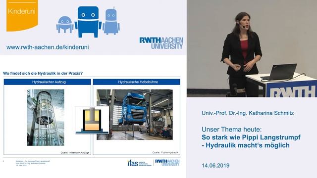Kinderuni am 14.06.2019: So stark wie Pippi Langstrumpf - Hydraulik macht‘s möglich