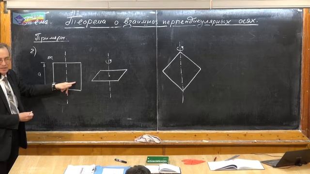 Урок 95. Теорема о взаимно перпендикулярных осях
