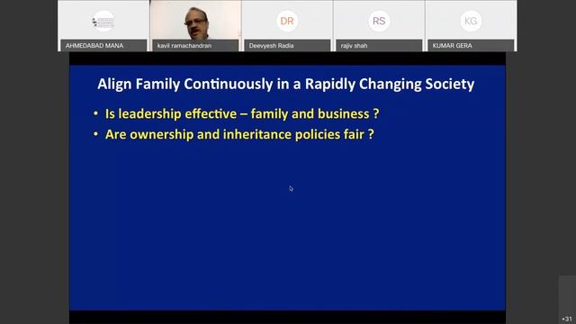 Rebooting Family Business How to Respond to the Current Crisis by Prof  K  Ramchandran on 7/8/2020