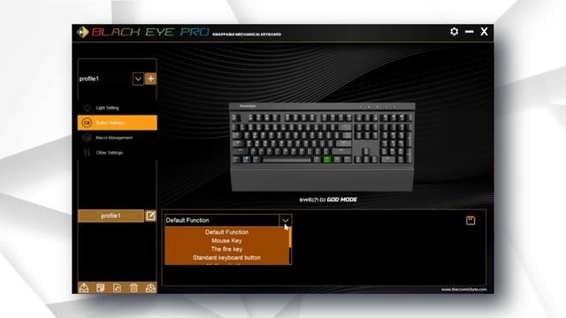 Full Size Mechanical Gaming Keyboard With Swappable Switches | Cosmic Byte Black Eye Pro