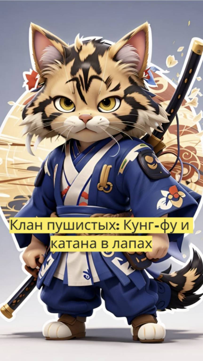 Клан пушистых: Кунг-фу и катана в лапах 🐱⚔️🥋