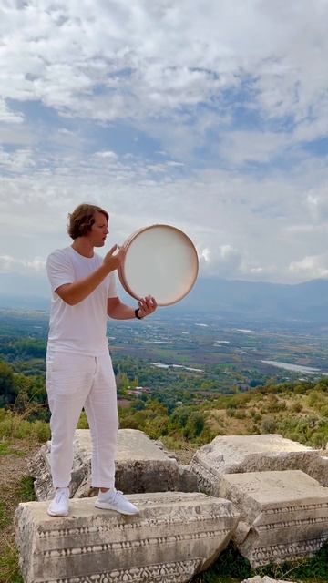 Among the ruins of beautiful antique buildings of Tlos city with amazing view on valley ️️