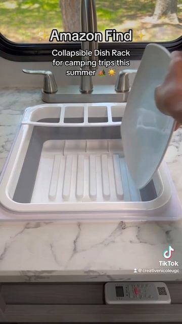 Unboxing my new collapsible Dish Rack 🍽️ #unboxing #amazon