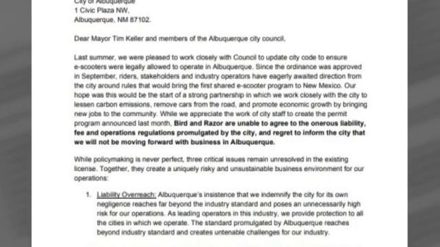 E-scooter companies no longer doing business in Albuquerque