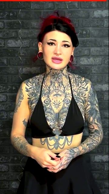 Девушки Татуировки Пирсинг - Tattoo Inked Girl #Панк #Готы #Эмо #Punk #Goth #Emo №  (197)