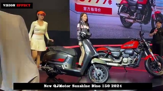 Curb Weight 128 Kg | 150cc | 12,980 yuan ($1,830) | New QJMotor Sunshine Dino 150 2024