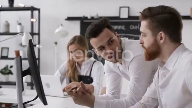 Business Teamwork and Discussion of Young Working People Group at Office Meeting | Stock Footage -