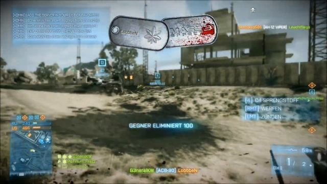 Battlefield 3: C4 and Knife Kills