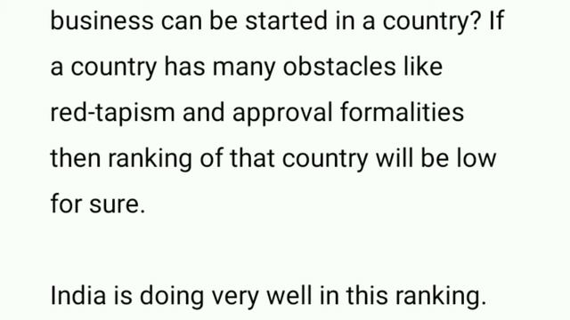Ease of doing business rank