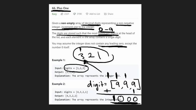 05 - Plus One - Leetcode 66 - Python