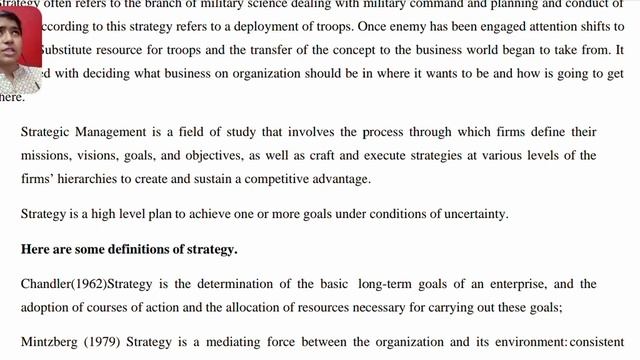 B.B.A. 6th Sem. Business Policy, Unit -1, Lec-1, Topic- Introduction of Strategy