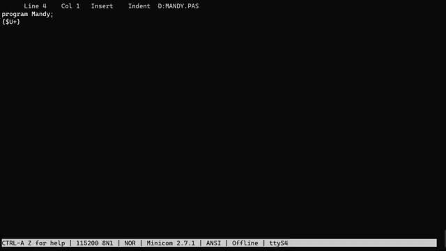 Retro programming! Pascal and CP⧸M on an RC2014 Z80 computer