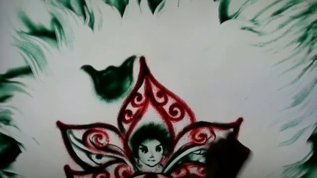 "Маугли" Сказки Чижика. Sand art. Ю.Лабутина.