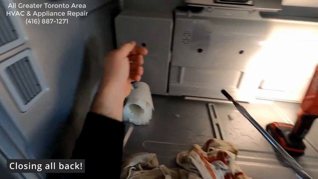How to defrost ice buildup in KitchenAid Professional Series refrigerator