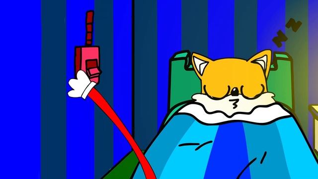 Соник и его друзья!  Малыш Тейлза хочет спать - Sonic АНИМАЦИЯ