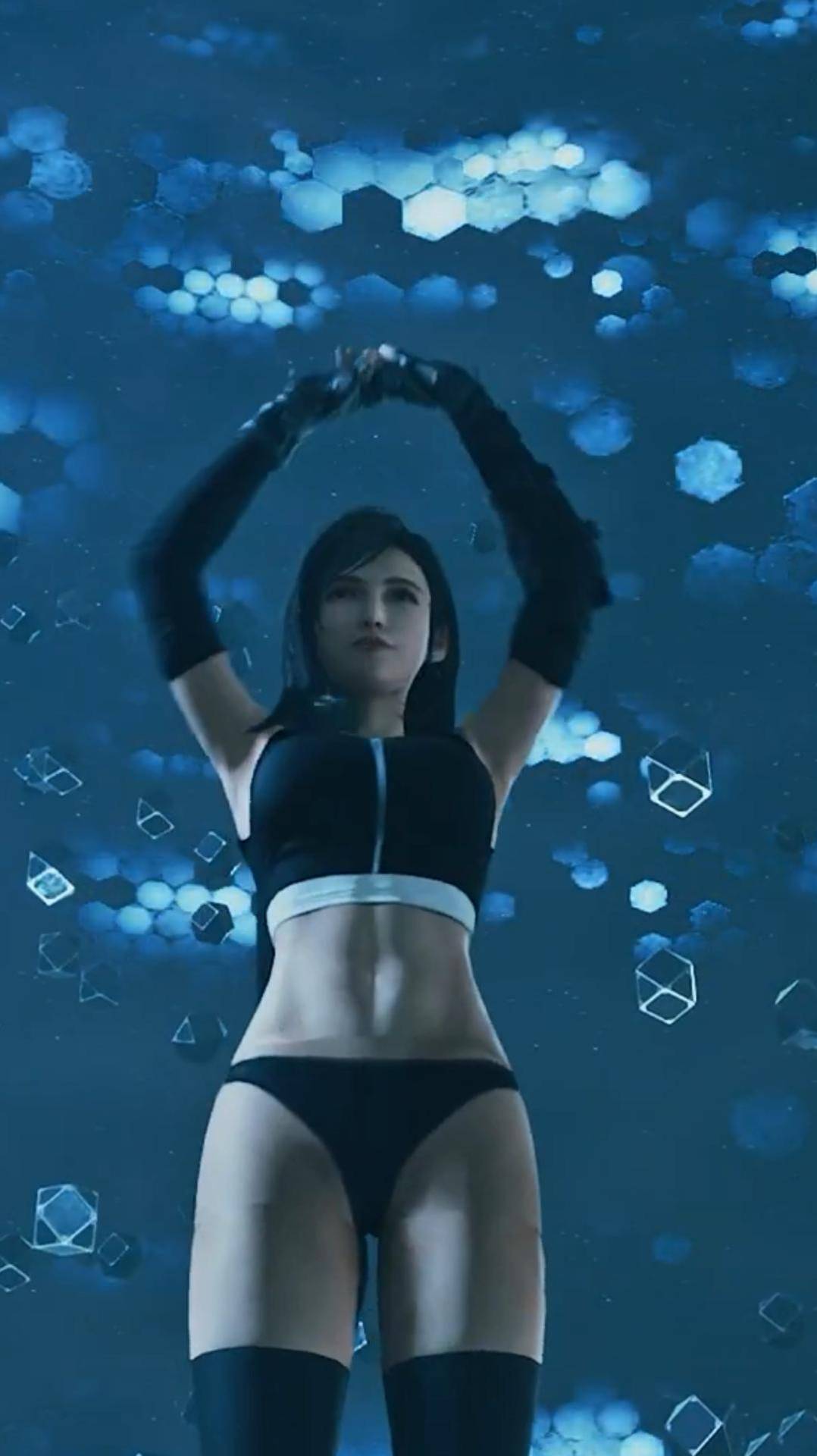Tifa из игры Final Fantasy в трусиках