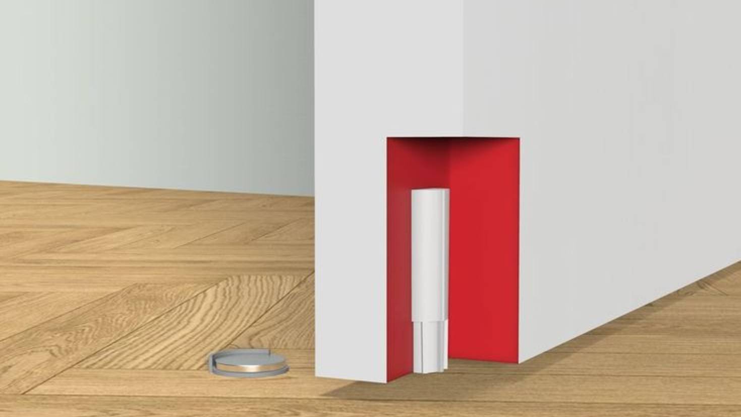 Работа скрытого магнитного ограничителя Verum stopino