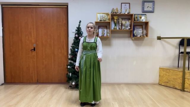 Терешкина Дарья. "Скрылось солнце за горою"