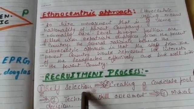 IHRM part2|recruitment in IHRM|EPRG model|ethnocentric polcentric regiocentric geocentric approache