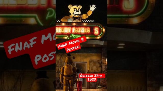 FIVE NIGHTS AT FREDDY’s poster and reveal! #Fnaf #viralshorts #blumhouseproductions