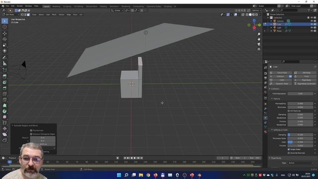 15. Анімація тканини у Blender 3-D.