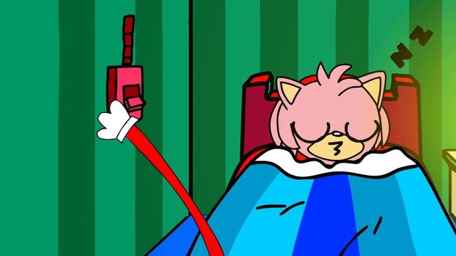 Малышка ЭМИ хочет спать и ложится кроватку! Соник и его друзья!  Sonic  АНИМАЦИЯ