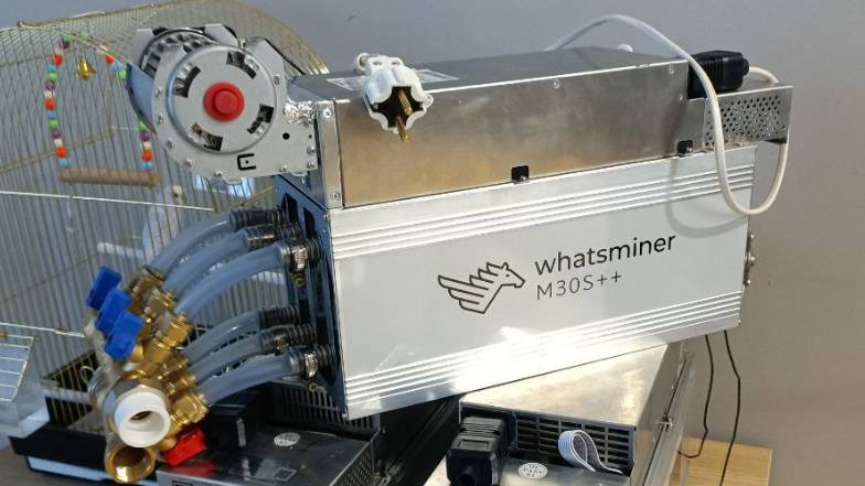 Критокотел для отопления на базе Asic Whatminer m30s++