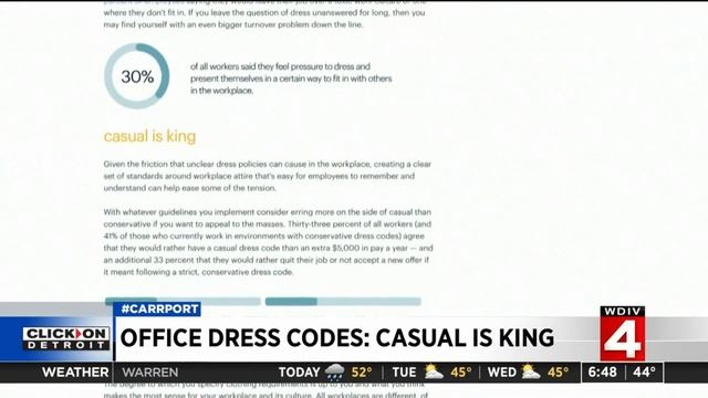 Casual is king as office dress codes