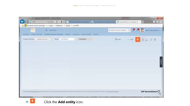 How to Add a Child-Entity in Company Structure Overview via Side Panel Menu?