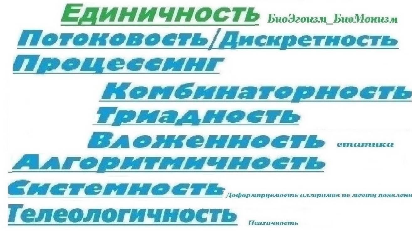 3.1.+++  Стартовое определение биоЖизни  Признаки жизни