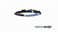 Icon Brand Jewellery Men's Silver Plated Bead Necklace (B1181-N-BLU)