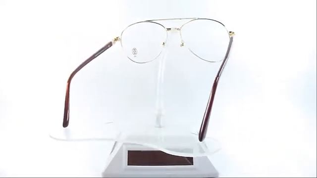 Montura Óptica Cartier® France Pilot Santos 55°18 Classic OPT0069 Paris©
