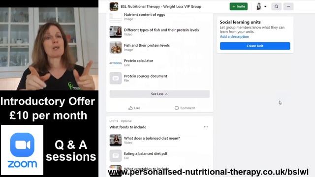 BSL facebook weight loss group - supporting the Deaf community with nutrition