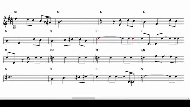 Porto Solidão - Jessé 1980 (Alto Sax Eb) _Partitura playback_ ( 360 X 640 )