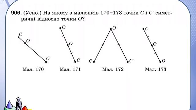 9 клас геометрія Симетрія відносно точки