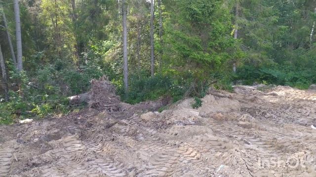 Опять выравниваем участок. Развели трубы по участку. Наш первый урожай.