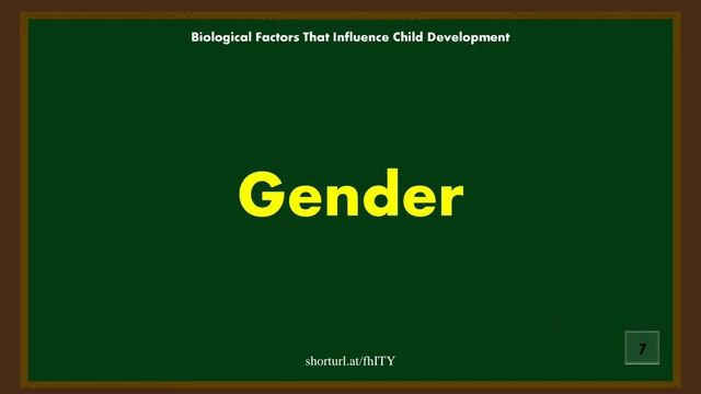 BIOLOGICAL FACTORS THAT INFLUENCE CHILD DEVELOPMENT