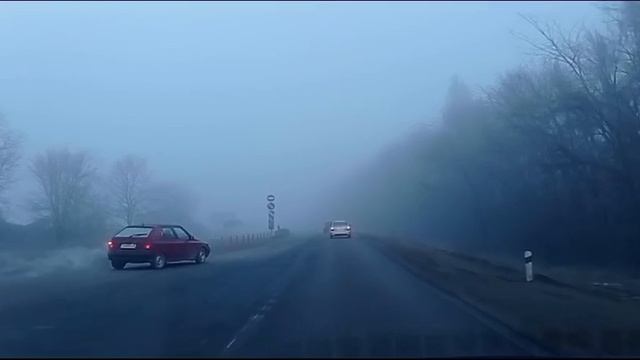 Густой туман окутал ставропольские трассы