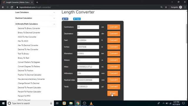 Length Converter | Top Online Tools