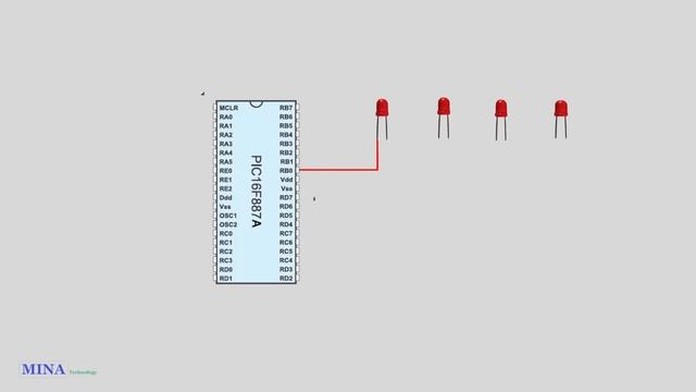 Push button switch(Latching) interfacing with PIC Microcontroller with code