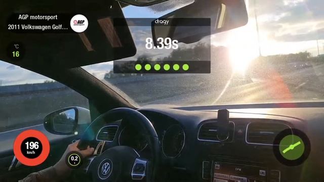 VW GOLF 6 GTI 2.0T DQ500 STAGE3+ AGPmotorsport 100-200 = 8.9 sec.