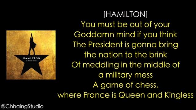 #30 Hamilton - Cabinet Battle #2 [[MUSIC LYRICS]]