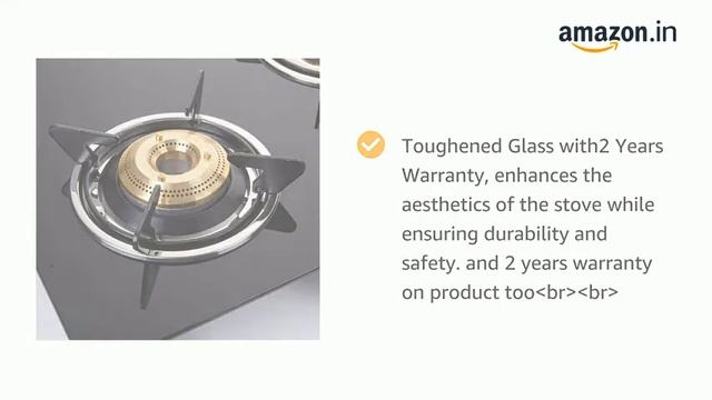 Elica Vetro Glass Top 3 Burner Gas Stove (703 CT VETRO BLK)ca Store 4 tf as  ,740 ratings