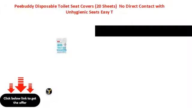 Peebuddy Disposable Toilet Seat Covers 20 Sheets  No Direct Contact with Unhygienic Seats Easy T