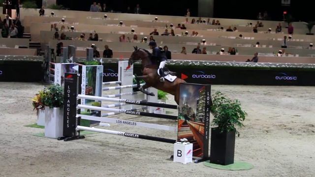 Allyce Bittar on Beirut B winning jumpoff at Longines LA Masters