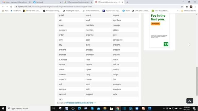 English & IELTS-এ ভালো করার জন্য ১০০টি Essential Business verbs.