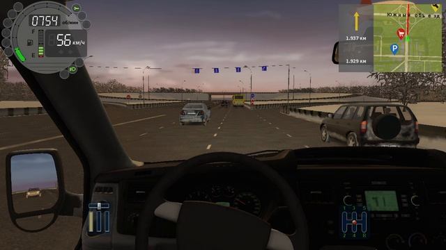 230) City Car Driving 4.843 км Алердерп - Тракторная 819 м Достоевского - Трамвайная