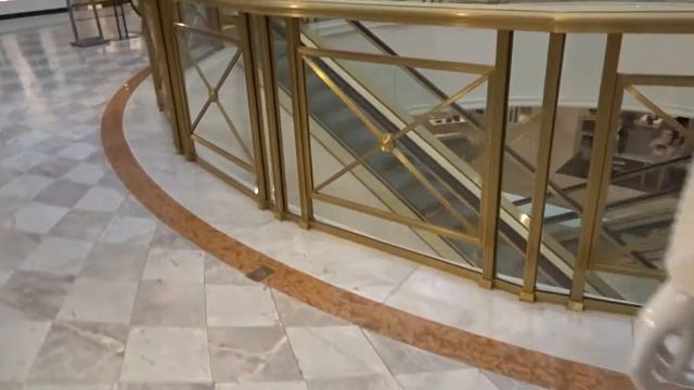 Golden Montgomery Escalators at Saks Fifth Avenue at Biltmore Fashion Park in Phoenix, AZ