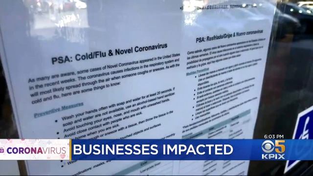 South Bay Businesses  Feel Impact From Coronavirus